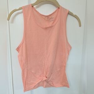 Jessica Simpson Active Coral Knotted Tank Top